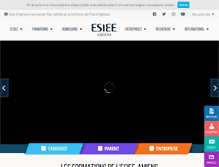 Tablet Screenshot of esiee-amiens.fr